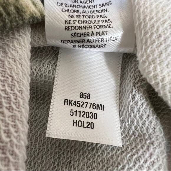 NWT Nordstrom Abound Raglan Tie Dye Half Zip Cropped Sweater Size Large - Picture 8 of 9